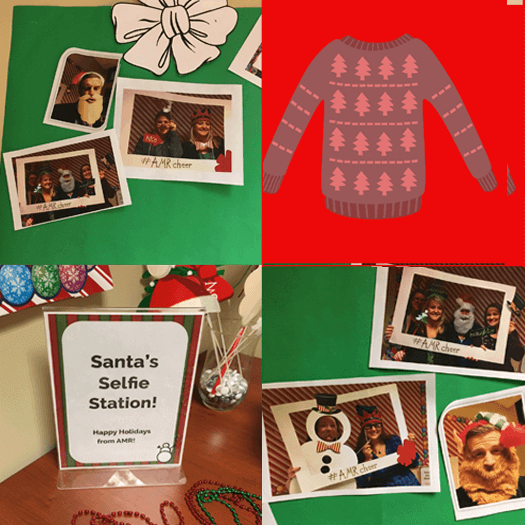 Santa Collage of photos from Holidays at AMR